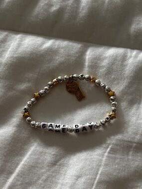 Game day Beaded Bracelet with Star Charms little words project